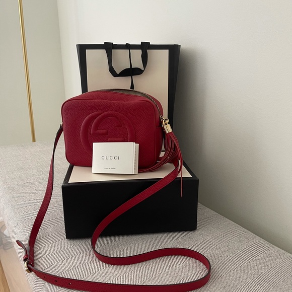 Gucci Bags Gucci Red Camera Bag Poshmark